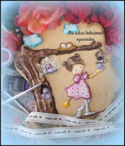 galleta con hada en volumen