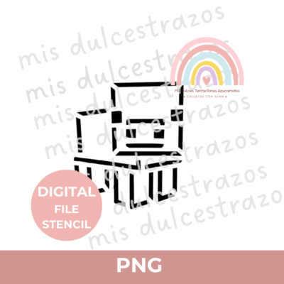 ARCHIVO DIGITAL STENCIL CERDO MINECRAFT ( NO ES UN ARTÍCULO FÍSICO )