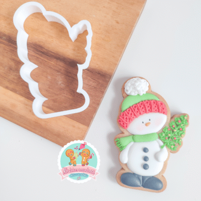 CORTADOR MUÑECO DE NIEVE CON ABETO 9.5 CM