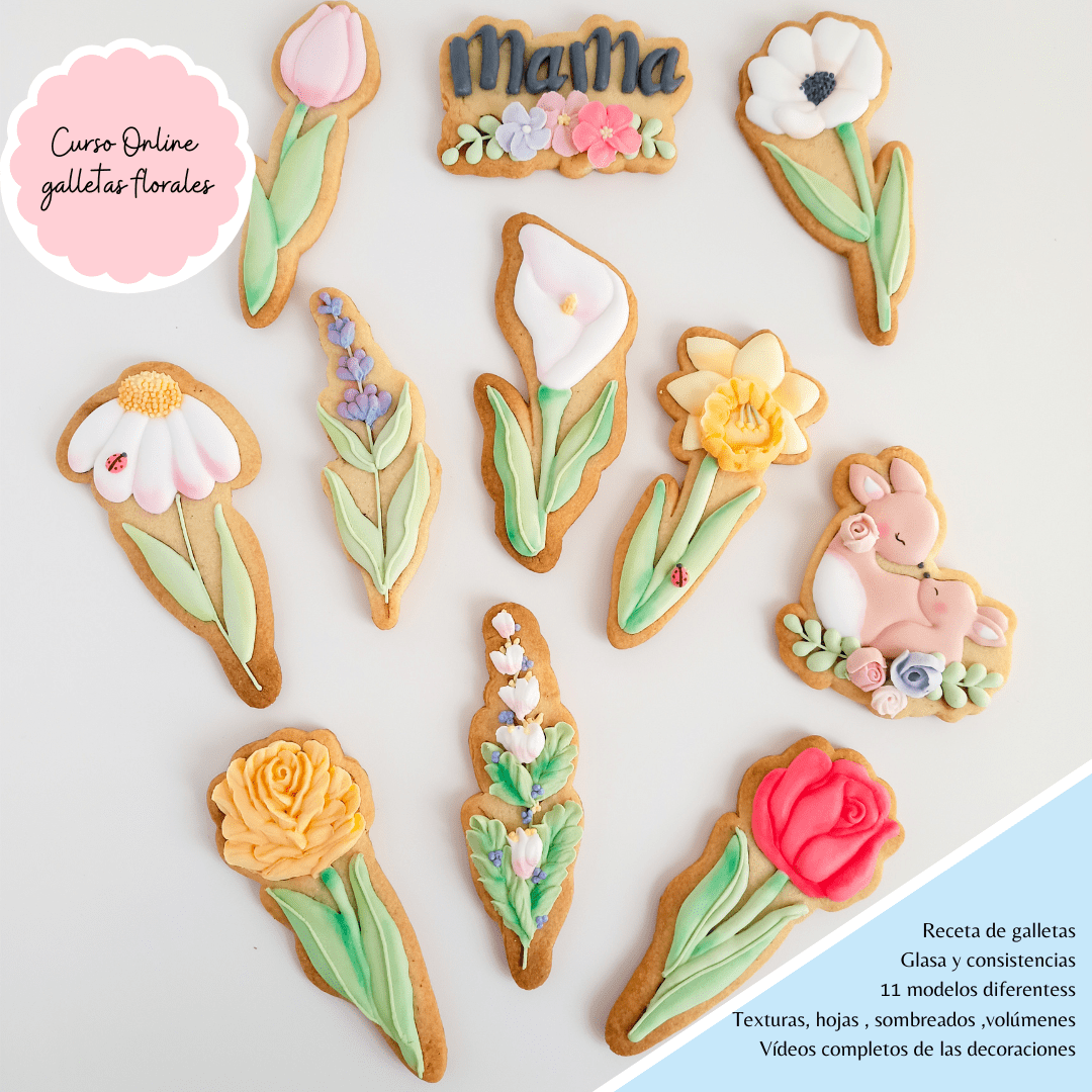 CURSO ONLINE GALLETAS FLORALES