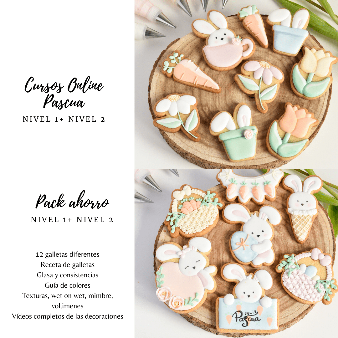 PACK AHORRO NIVEL 1+NIVEL 2 GALLETAS DE PASCUA