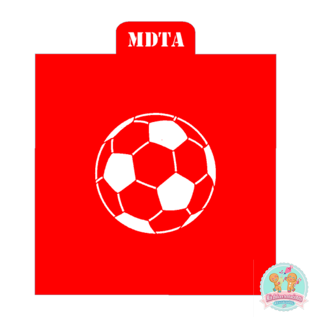 STENCIL BALÓN DE FÚTBOL