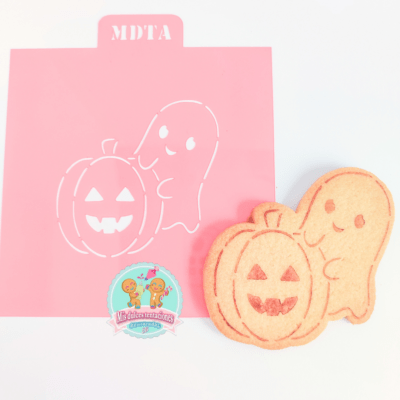 STENCIL FANTASMA Y CALABAZA
