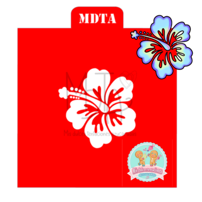 STENCIL FLOR DE HIBISCUS