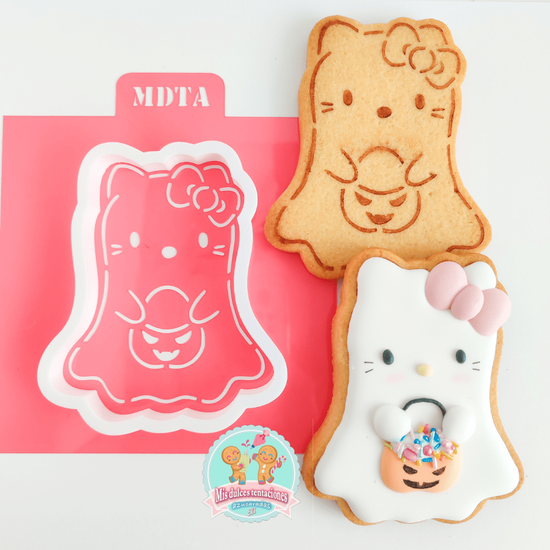 STENCIL HELLO KITTY FANTASMA