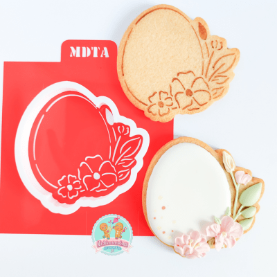 STENCIL HUEVO PASCUA FLORES