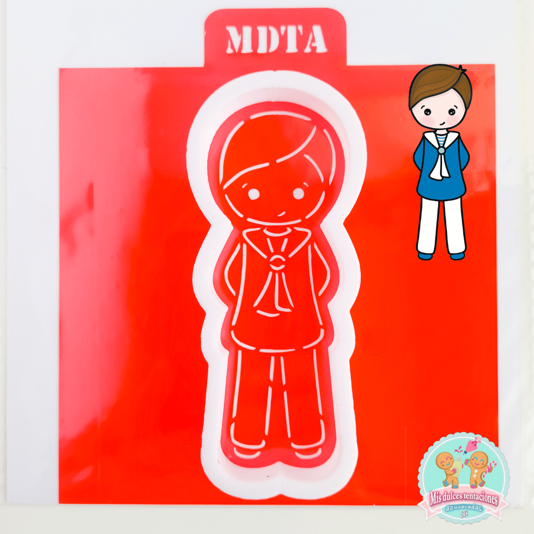 STENCIL NIÑO COMUNIÓN MARINERO
