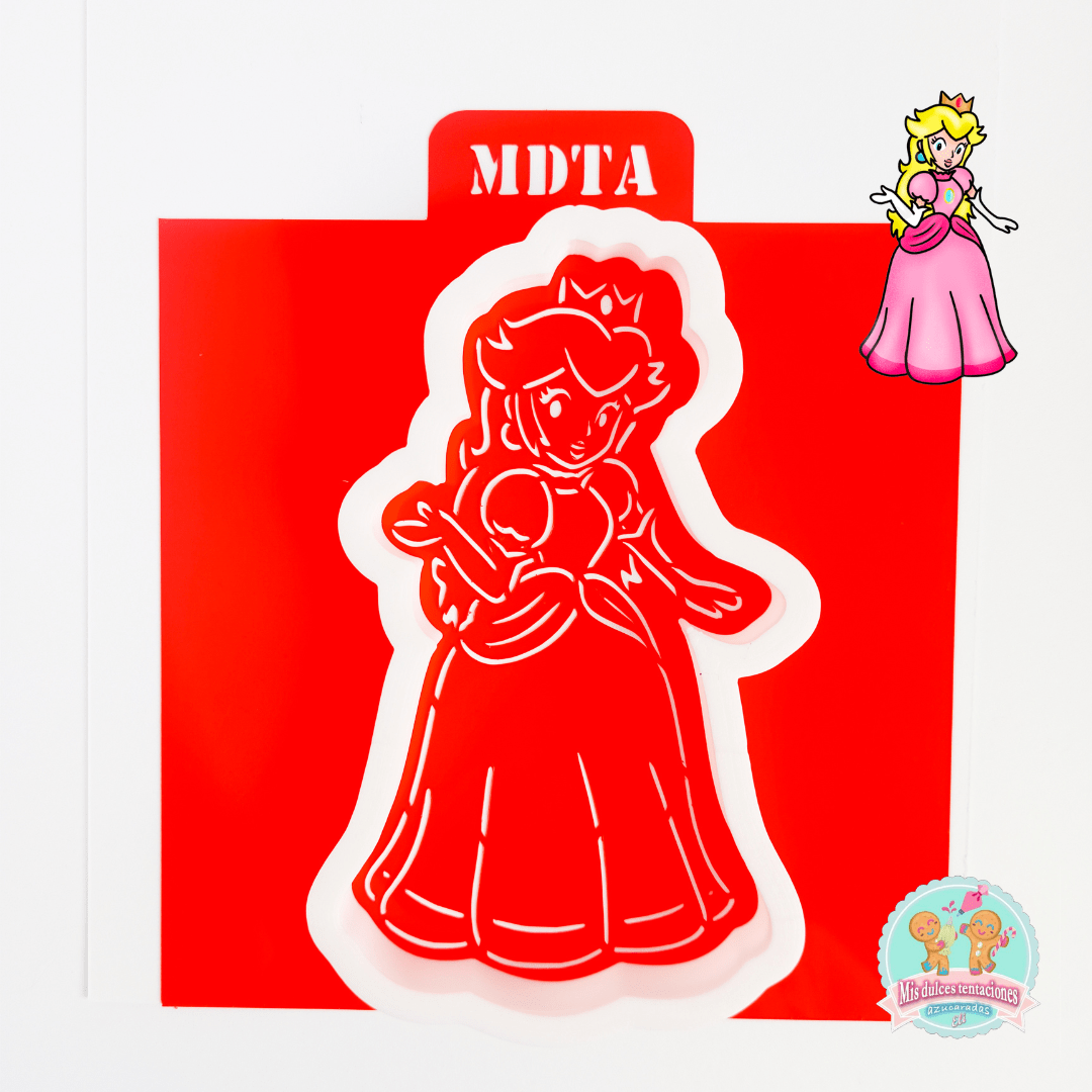 STENCIL PRINCESA PEACH