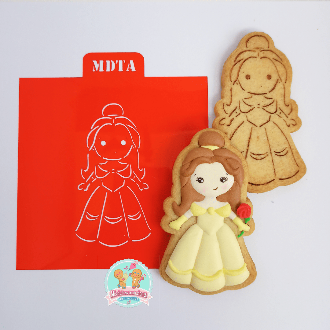 STENCIL PRINCESA BELLA
