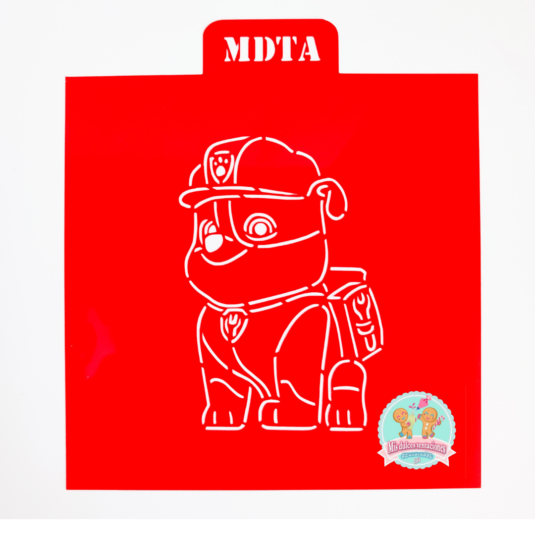 STENCIL RUBBLE PATRULLA CANINA 8.5 CM