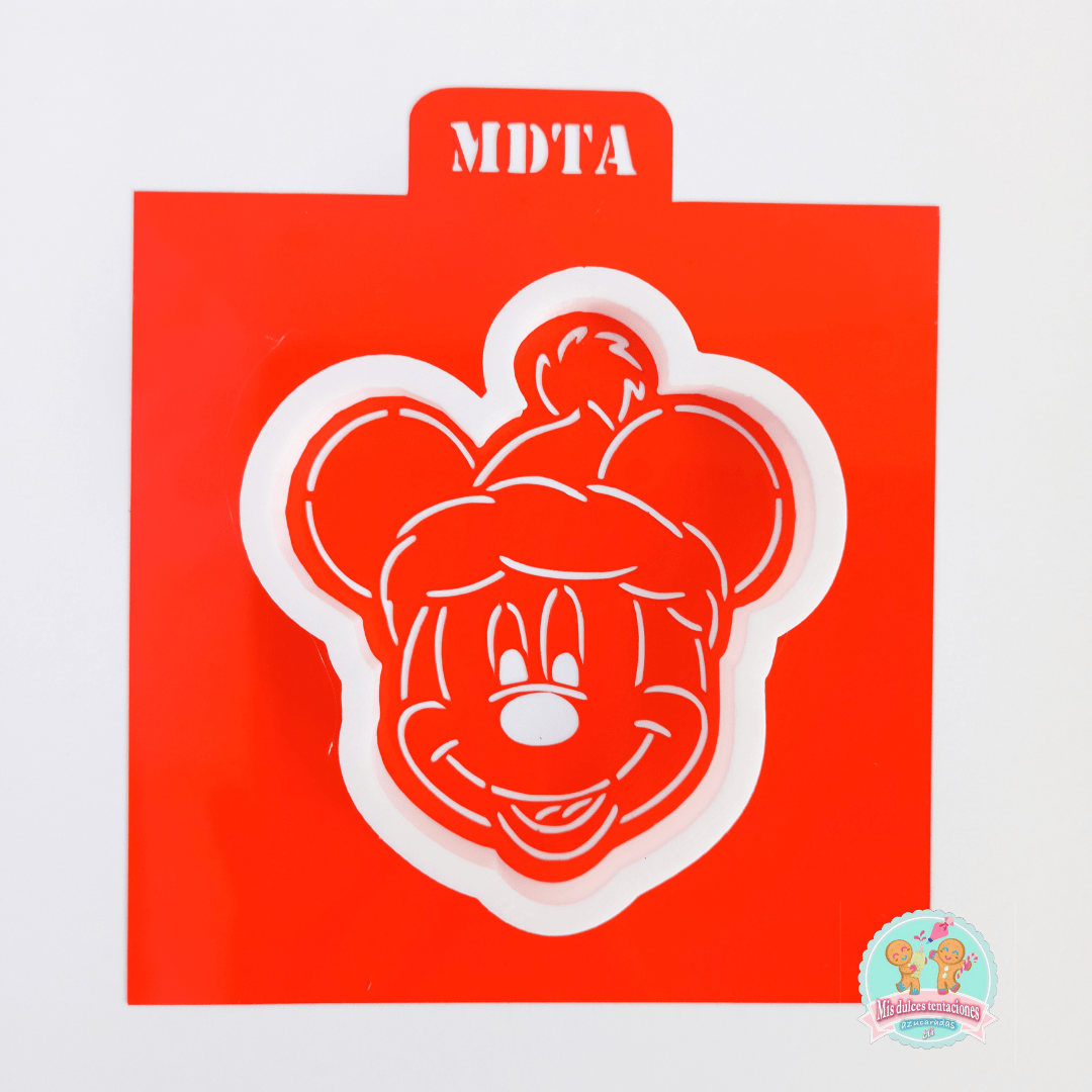 CORTADOR MICKEY NAVIDEÑO 8.5 CM CABEZA