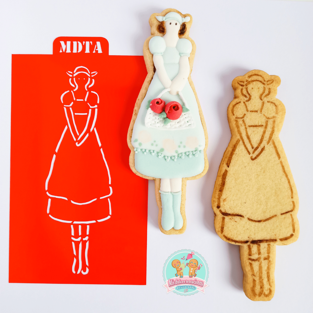 STENCIL CHICA JARDINERA