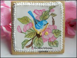 galleta primavera pintada