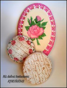 galleta primaveral rosa