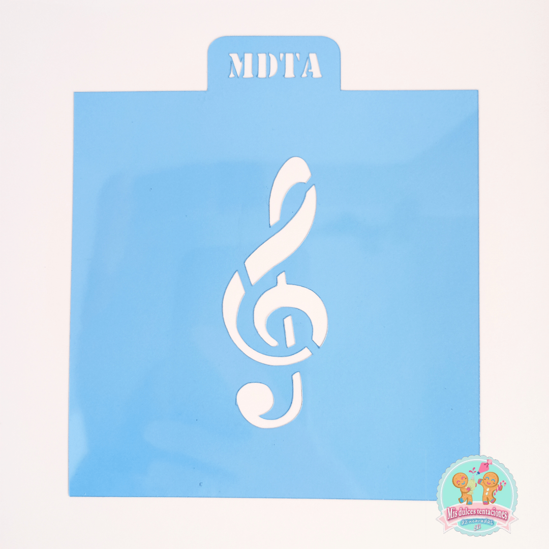 STENCIL CLAVE DE SOL