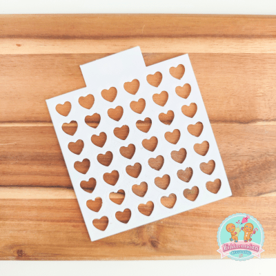 STENCIL SPRINKLES CORAZONES