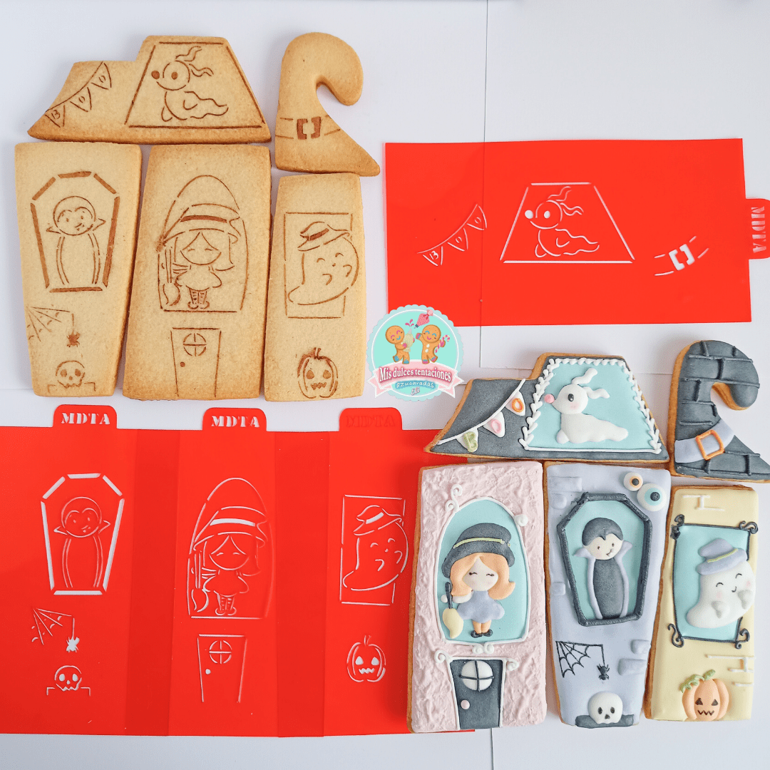 CASITA HALLOWEEN SET 4 STENCILS