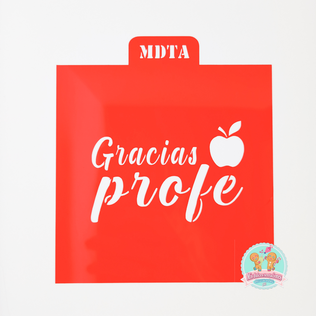 STENCIL GRACIAS PROFE