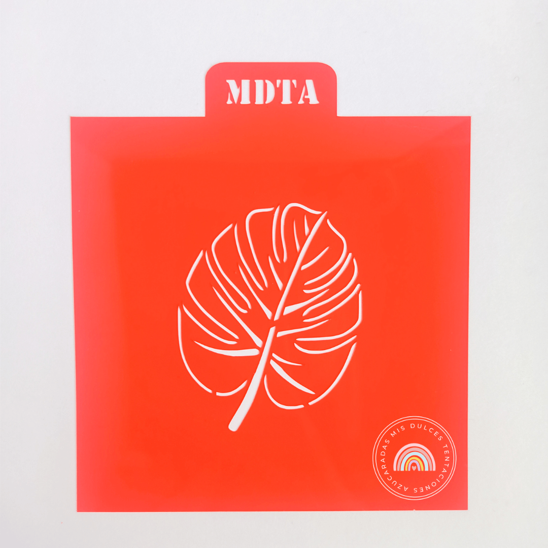STENCIL HOJA SELVA