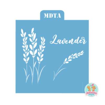 STENCIL FLORES DE LAVANDA 12 CM