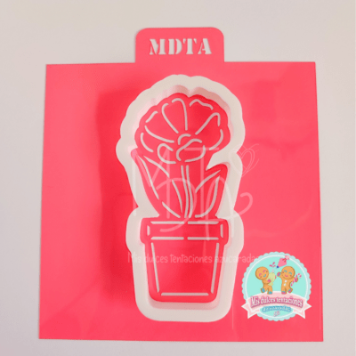 STENCIL MACETA FLOR ANÉMONA