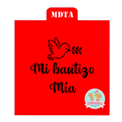 STENCIL PERSONALIZADO MI BAUTIZO NOMBRE