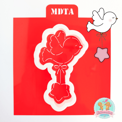 STENCIL PALOMA CON ESTRELLA