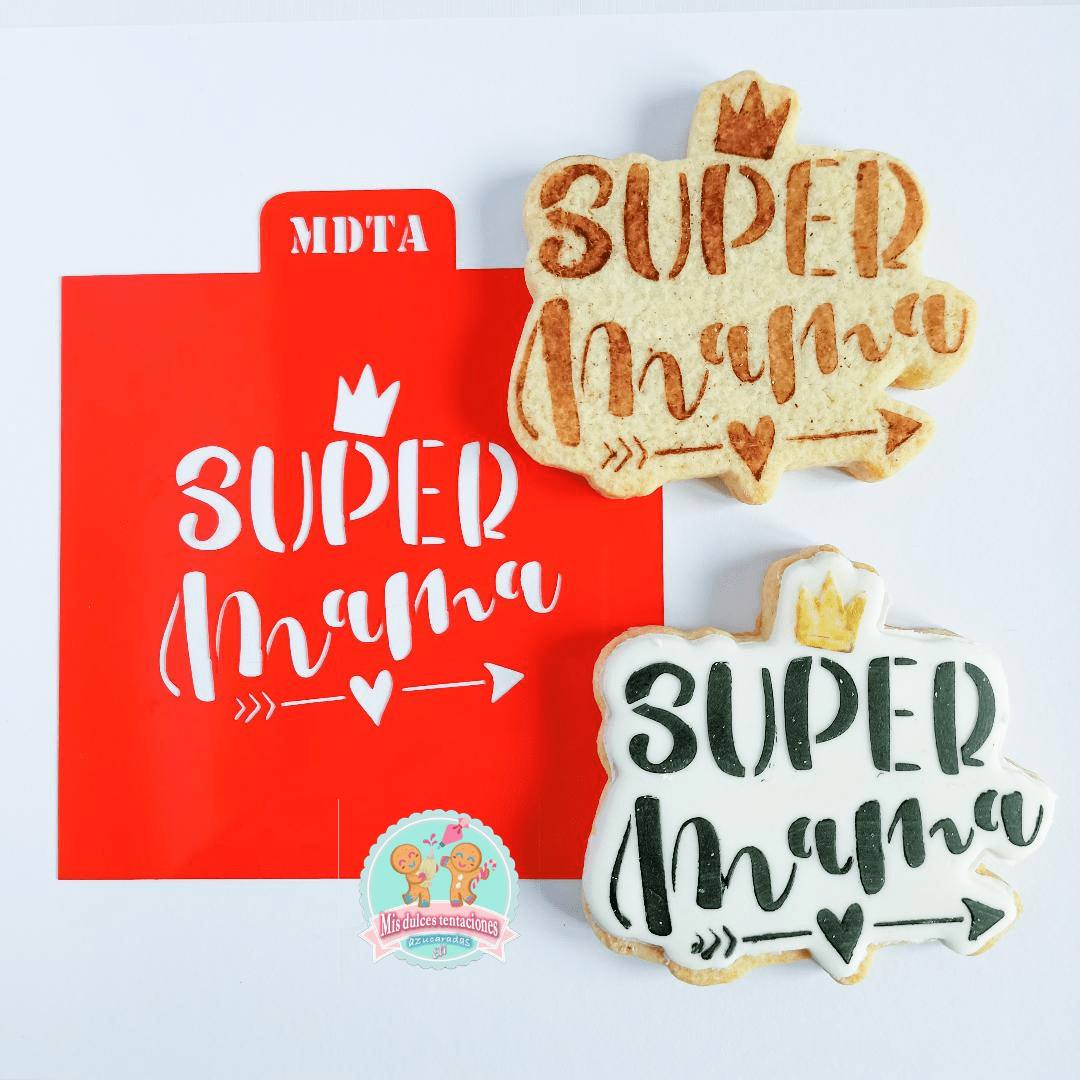 STENCIL SUPER MAMÁ