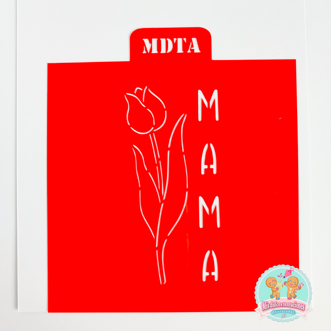 STENCIL TULIPÁN MAMÁ