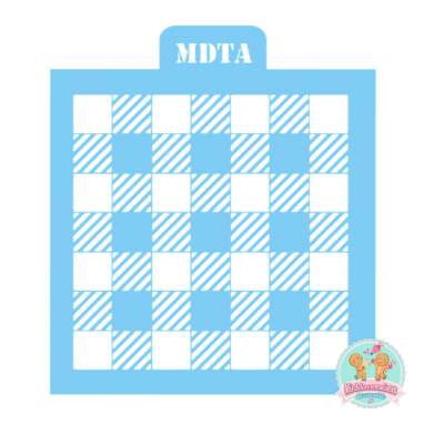 STENCIL ESTAMPADO VICHY 12 CM