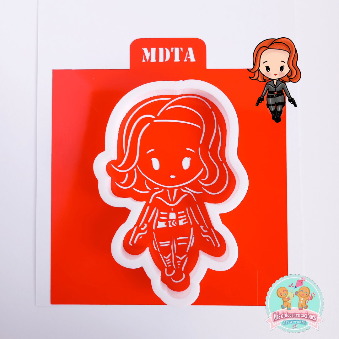 STENCIL VIUDA NEGRA